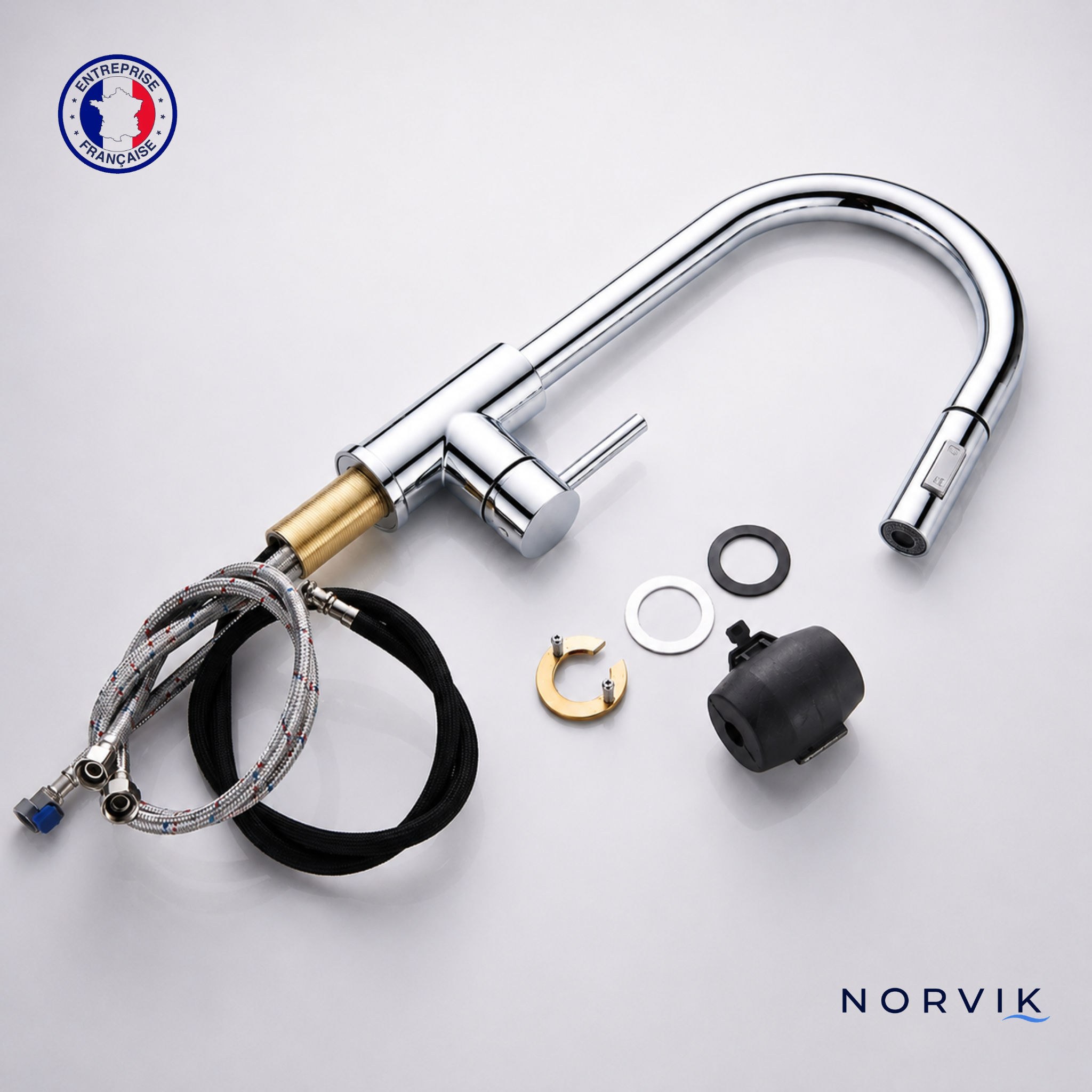 Robinet Mitigeur Cuisine Douchette — NORVIK Aqua