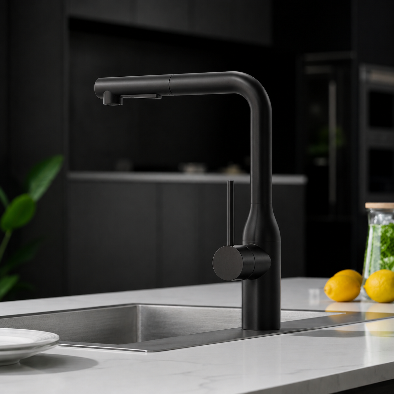 Robinet Mitigeur Cuisine Douchette — NORVIK Eclipse