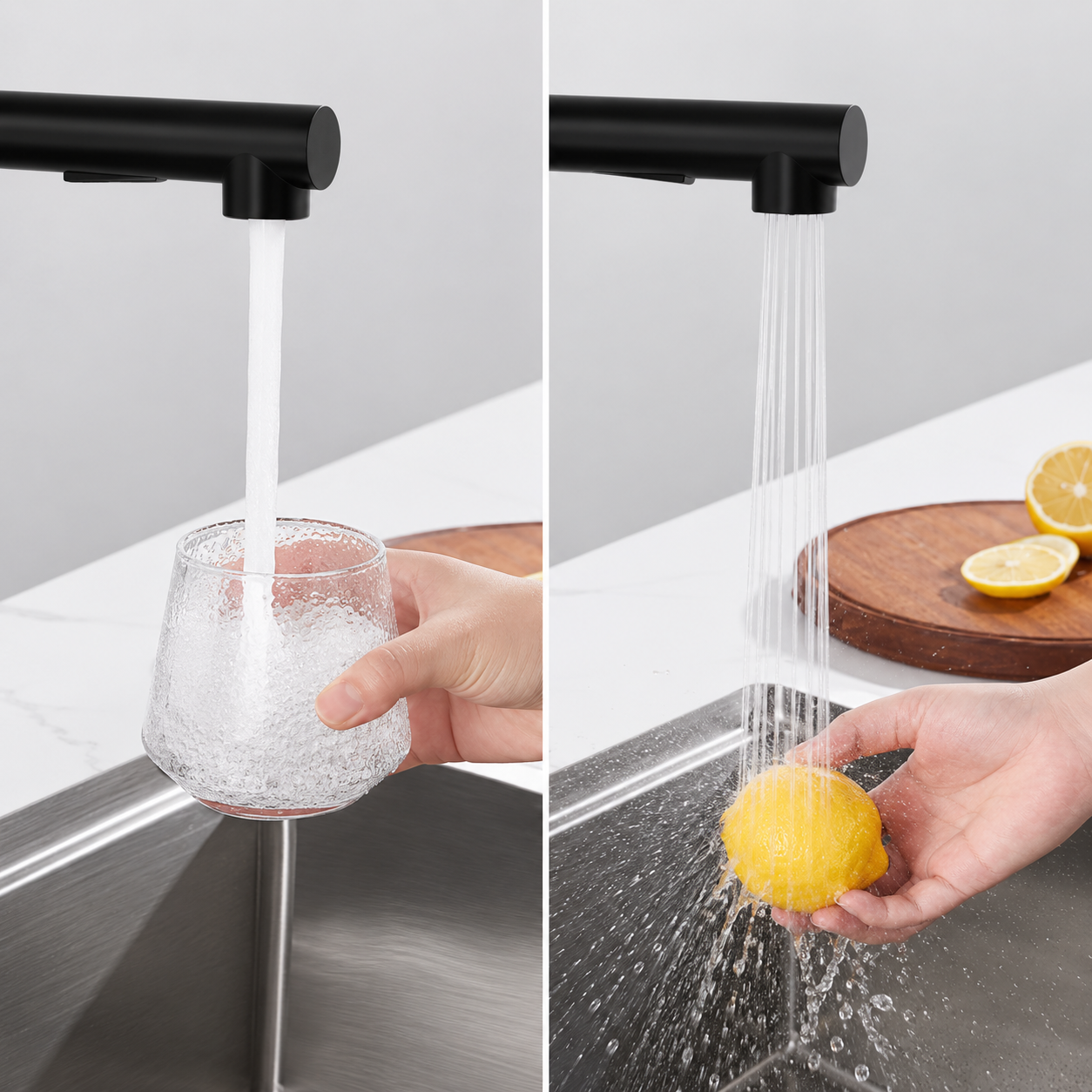Robinet Mitigeur Cuisine Douchette — NORVIK Eclipse