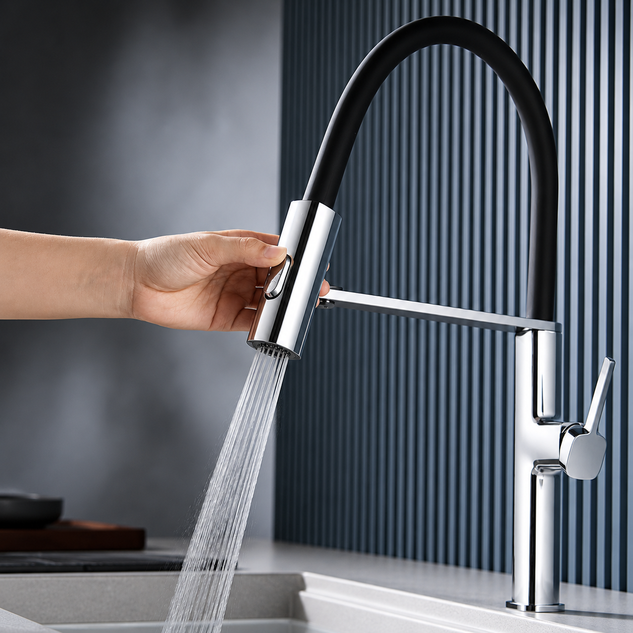 Robinet Mitigeur Cuisine Design - NORVIK Magneto
