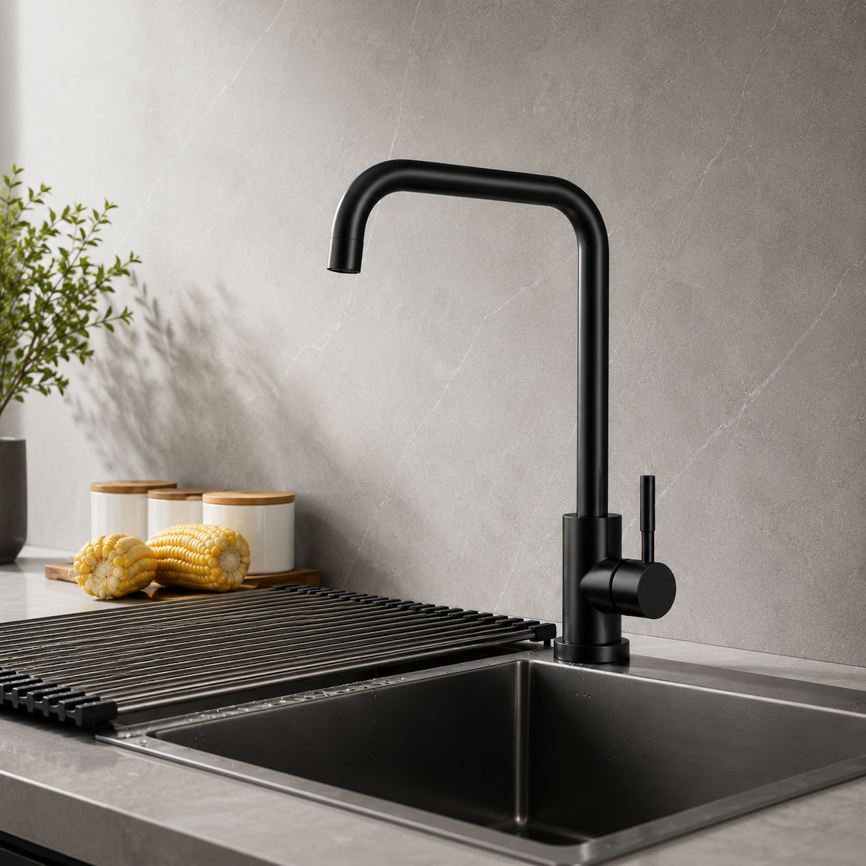 Robinet Mitigeur Cuisine Minimaliste - NORVIK Linea
