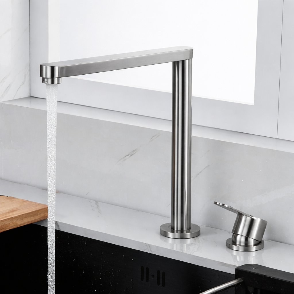 Robinet Mitigeur Cuisine Rabattable — NORVIK Pure