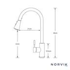 Robinet Mitigeur Cuisine Douchette - NORVIK Glide