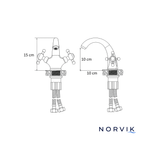 Robinet de salle de bain vintage - NORVIK Heritage
